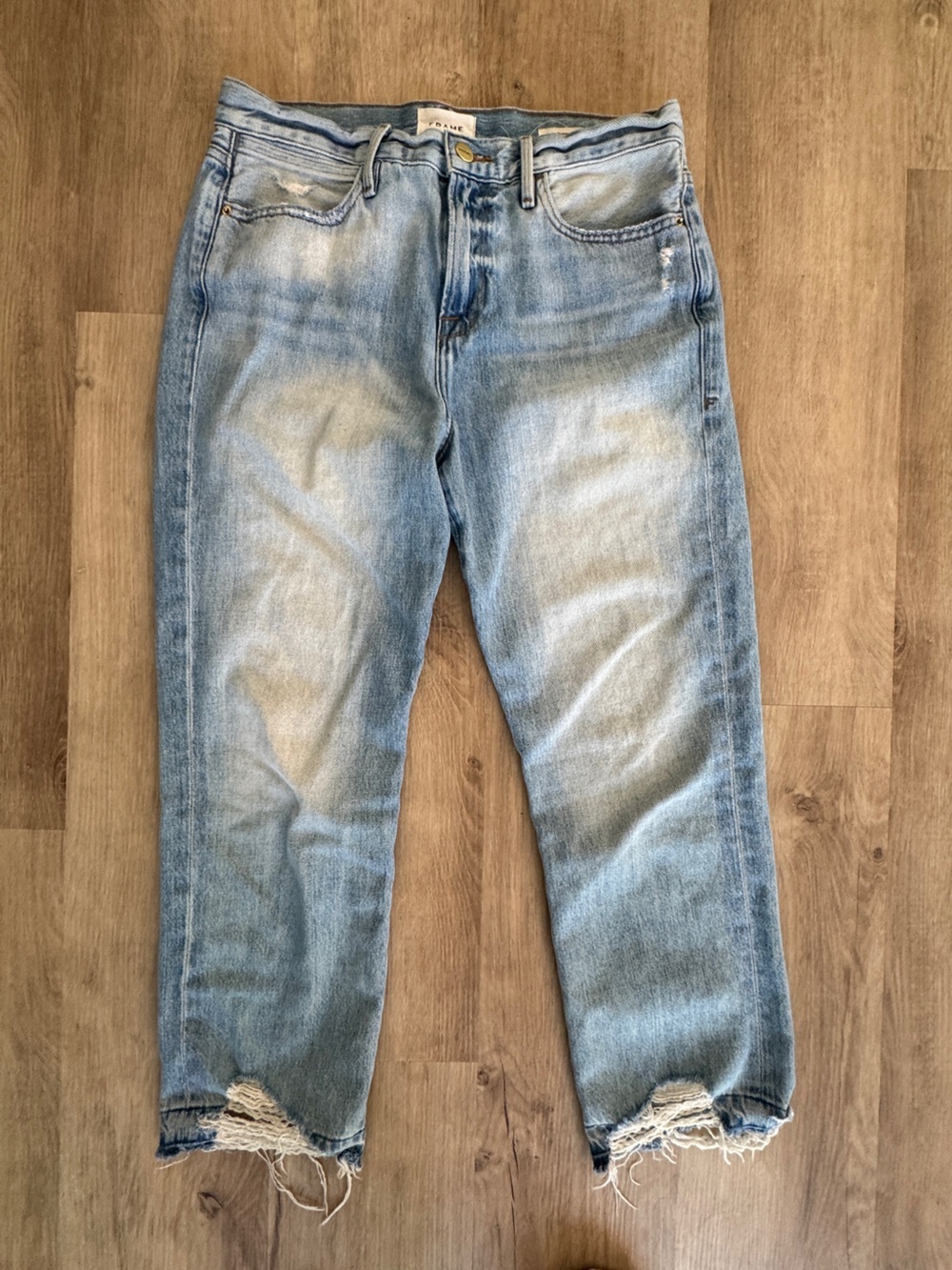Frame Le Hollywood Crop Released Hem Jeans sz 27 - Picture 2 of 13